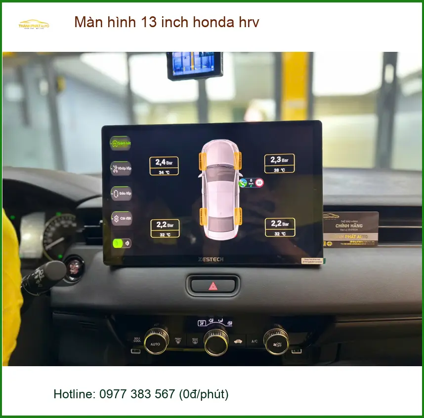 Chị Mai lắp màn hình 13 inch Honda HR-V tại Quận 2 để trải nghiệm công nghệ mới ảnh thực tế 4