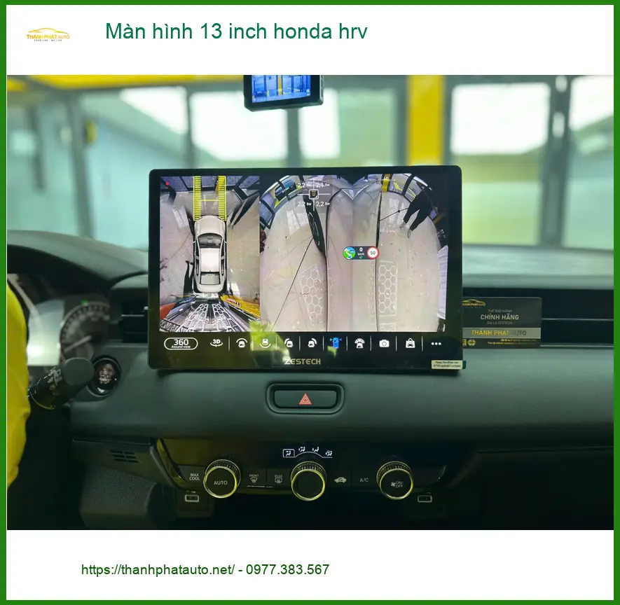 Chị Mai lắp màn hình 13 inch Honda HR-V tại Quận 2 để trải nghiệm công nghệ mới ảnh thực tế 5