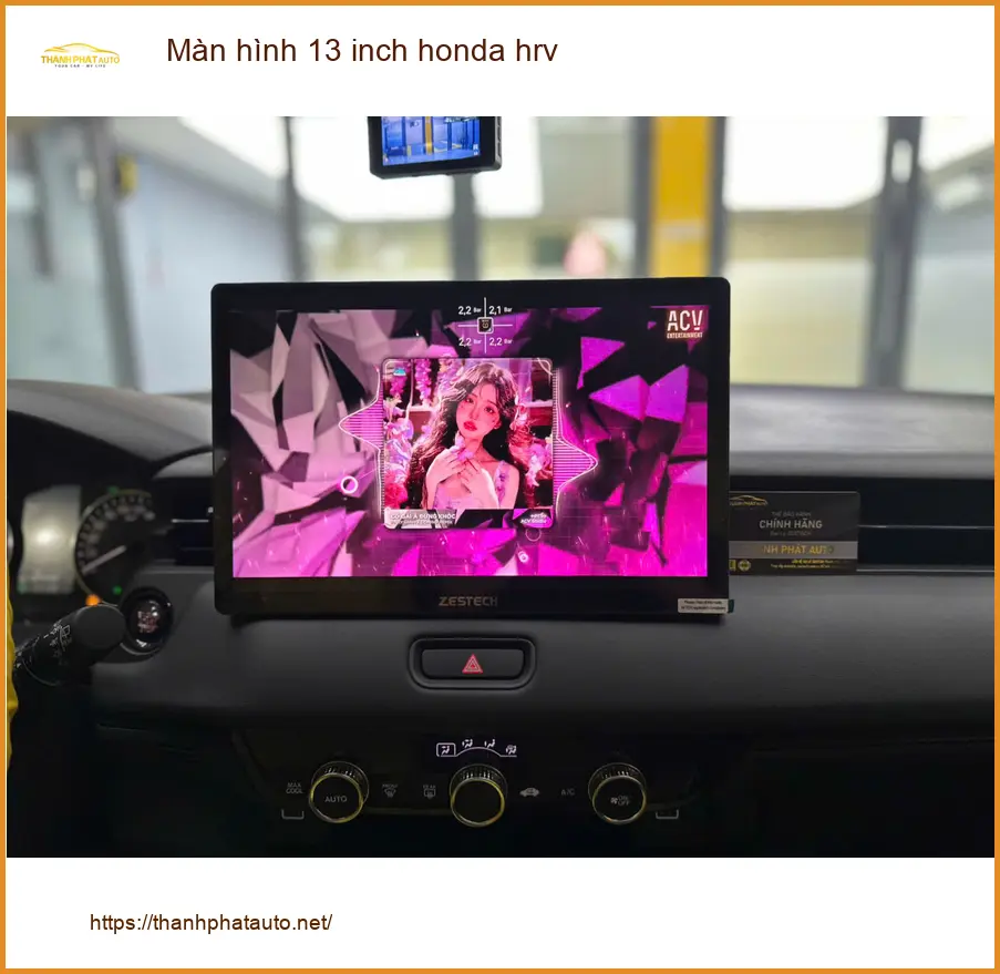 Anh Hùng lắp màn hình 13 inch Honda HR-V tại Cần Giờ uy tín