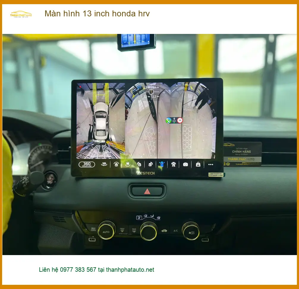 Anh Khang lắp màn hình 13 inch Honda HR-V tại Quận 3 để nâng tầm trải nghiệm lái