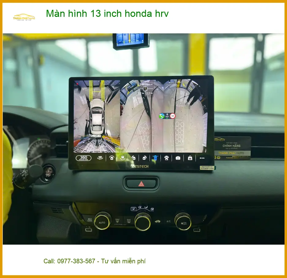 Chị Mai Anh lắp màn hình 13 inch Honda HR-V tại Hóc Môn để nâng tầm trải nghiệm lái xe ảnh thực tế 2