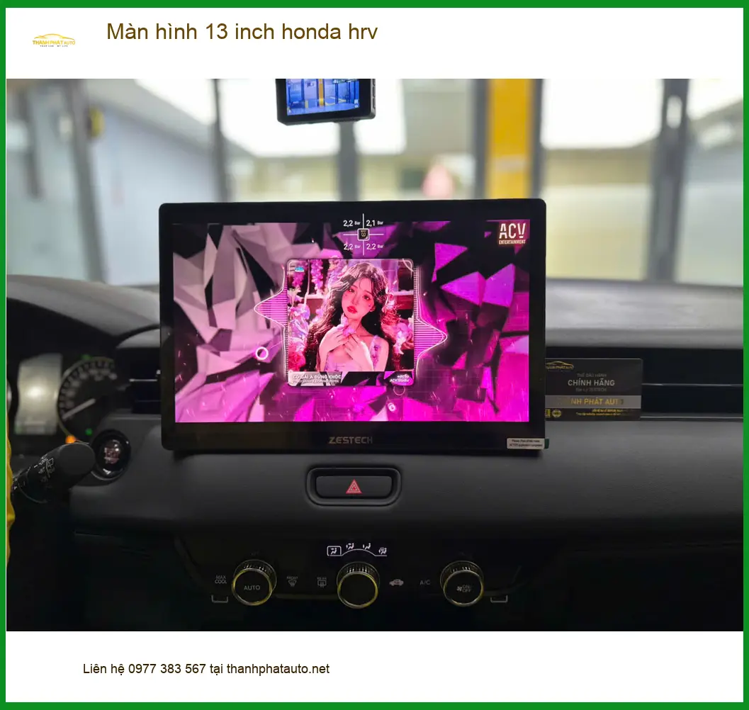 Anh Nhật lắp màn hình 13 inch Honda HR-V tại Quận Gò Vấp để nâng cao trải nghiệm giải trí ảnh thực tế 4