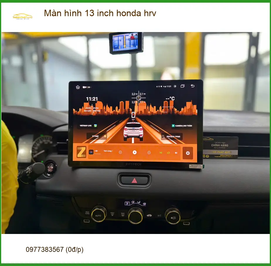 Chú Đạt lắp màn hình 13 inch Honda HR-V tại Quận 6 muốn nâng tầm tiện nghi ảnh thực tế 2
