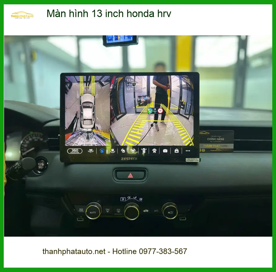 Chị Hồng lắp màn hình 13 inch Honda HR-V tại Quận 11 để nâng tầm trải nghiệm lái ảnh thực tế 2
