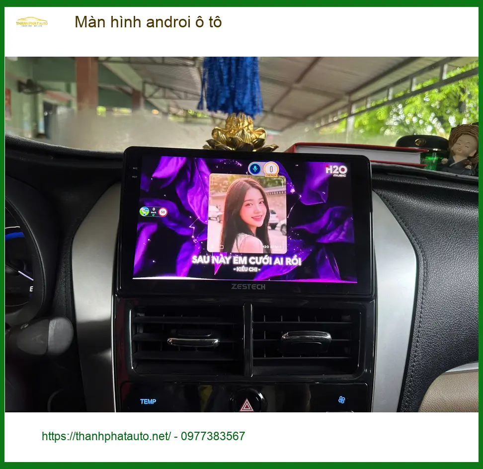 Chị Thảo nâng cấp màn hình Android ô tô Ford Everest tại Gò Vấp ảnh thực tế 5