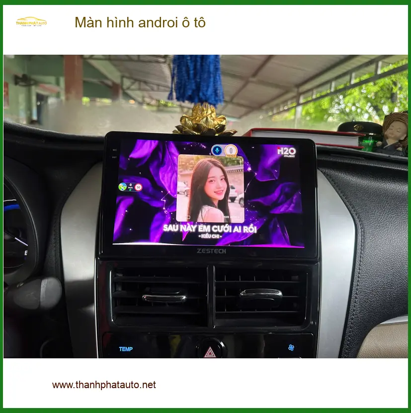 Chị Mai Phương Hyundai Accent lắp màn hình Android ô tô tại Thủ Đức uy tín