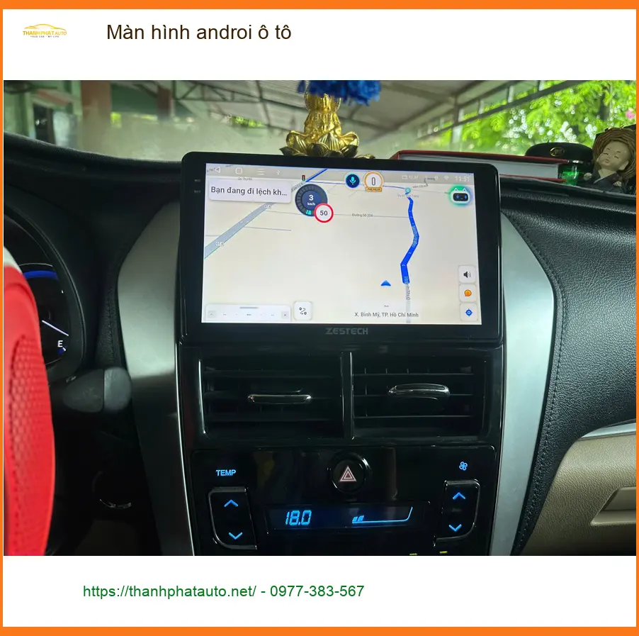 Chị Mai Phương Hyundai Accent lắp màn hình Android ô tô tại Thủ Đức uy tín ảnh thực tế 2