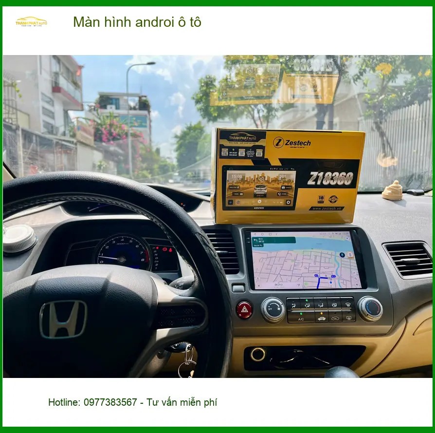 Anh Việt lắp màn hình Android ô tô cho Mazda 3 tại Quận 2 vì màn zin quá cũ ảnh thực tế 4