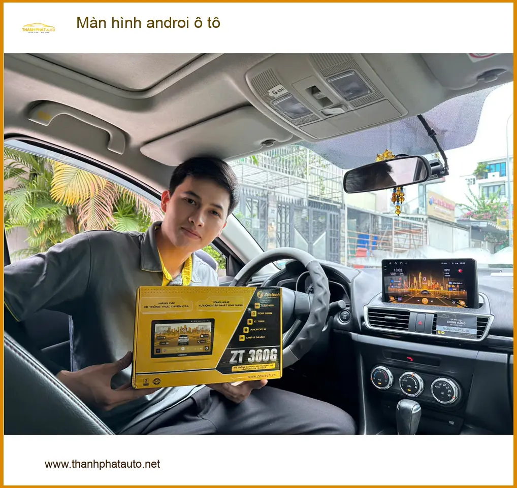 Chị Thảo nâng cấp màn hình Android ô tô cho Hyundai Santa Fe ở Quận 2 ảnh thực tế 4