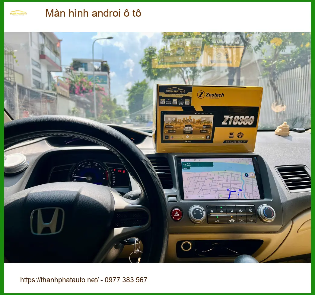 Chị Lan Anh gắn màn hình Android ô tô cho Kia Seltos tại Thủ Đức