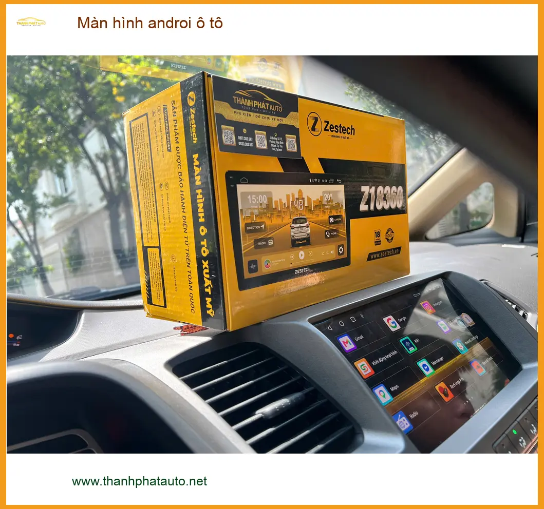 Chị Lan Anh gắn màn hình Android ô tô cho Kia Seltos tại Thủ Đức ảnh thực tế 2