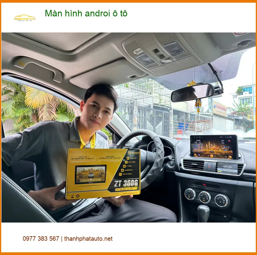 Anh Quý lắp màn hình Android ô tô cho Honda HR-V tại Thủ Đức để tiện di chuyển ảnh thực tế 4