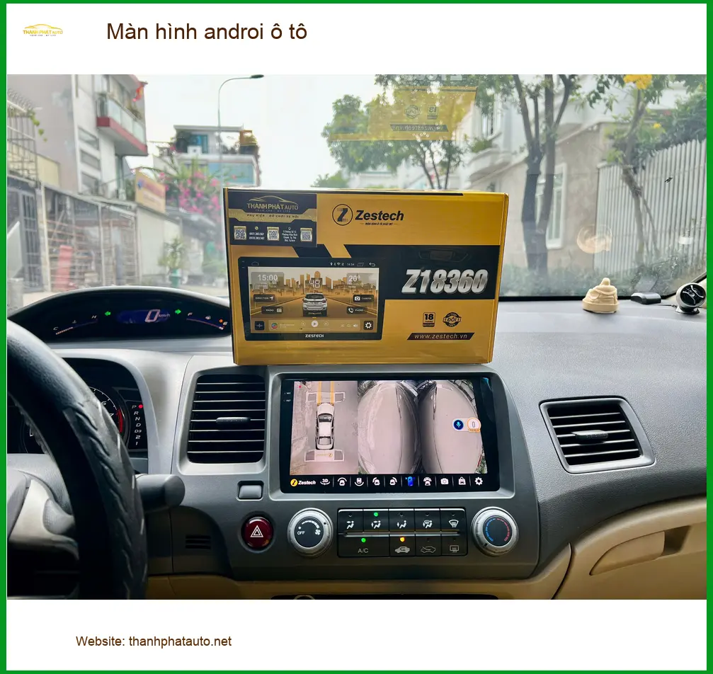 Chị Lan Anh gắn màn hình Android ô tô cho Kia Seltos tại Thủ Đức ảnh thực tế 4