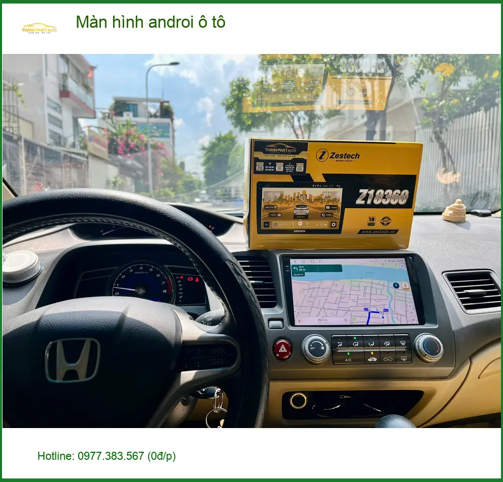 Anh Tú lắp màn hình Android ô tô cho Toyota Vios gần nhà ở Quận 8