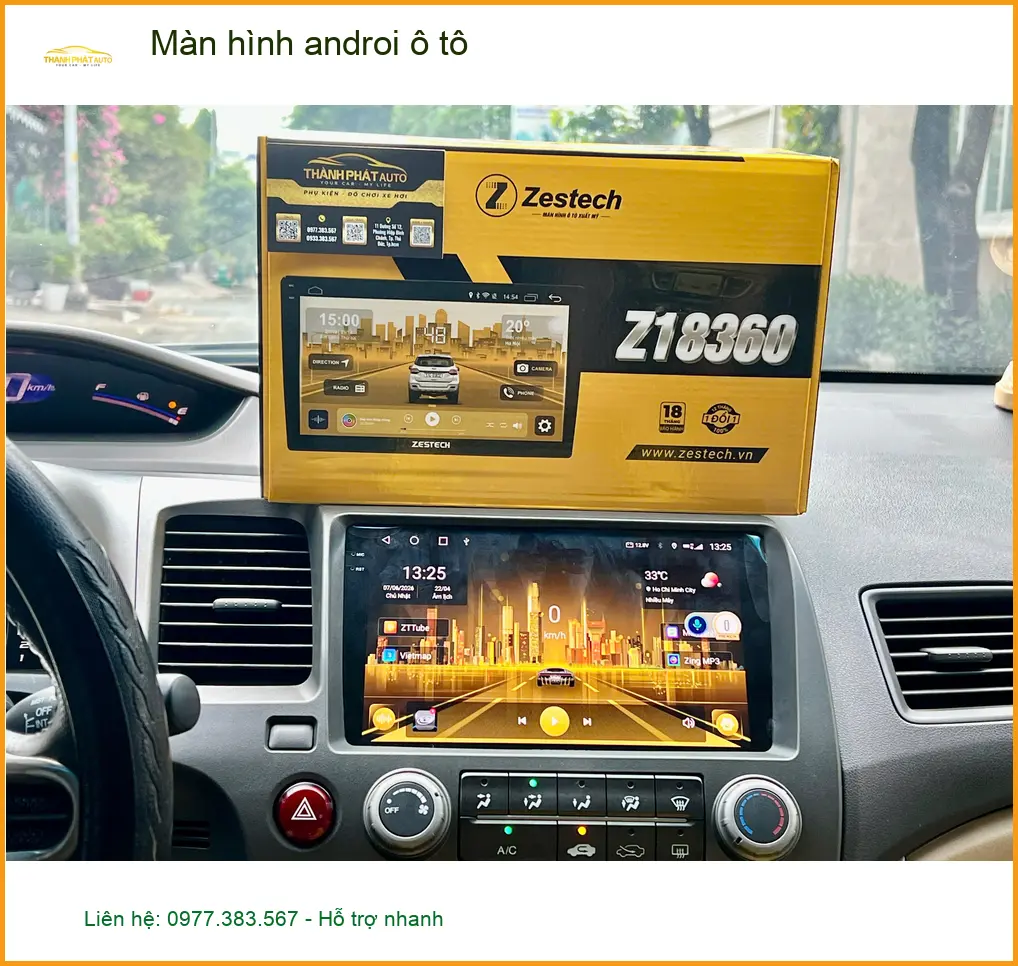 Anh Tú lắp màn hình Android ô tô cho Toyota Vios gần nhà ở Quận 8 ảnh thực tế 2