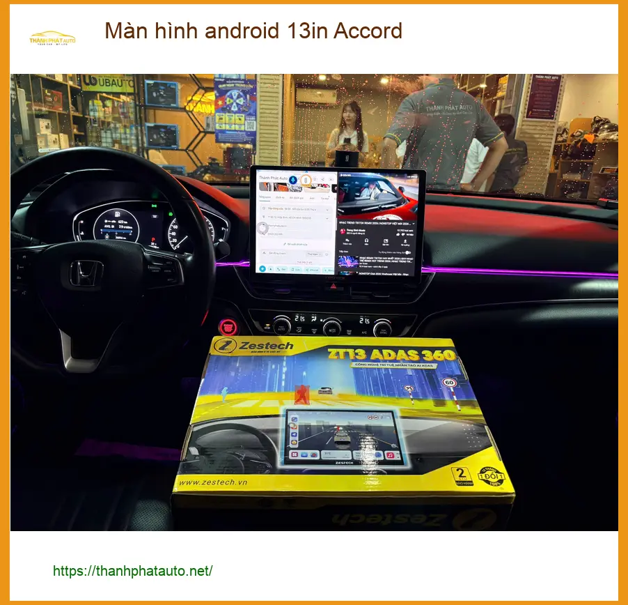 Anh Kiên nâng cấp màn hình Android 13in Accord tại Quận Tân Bình ảnh thực tế 3