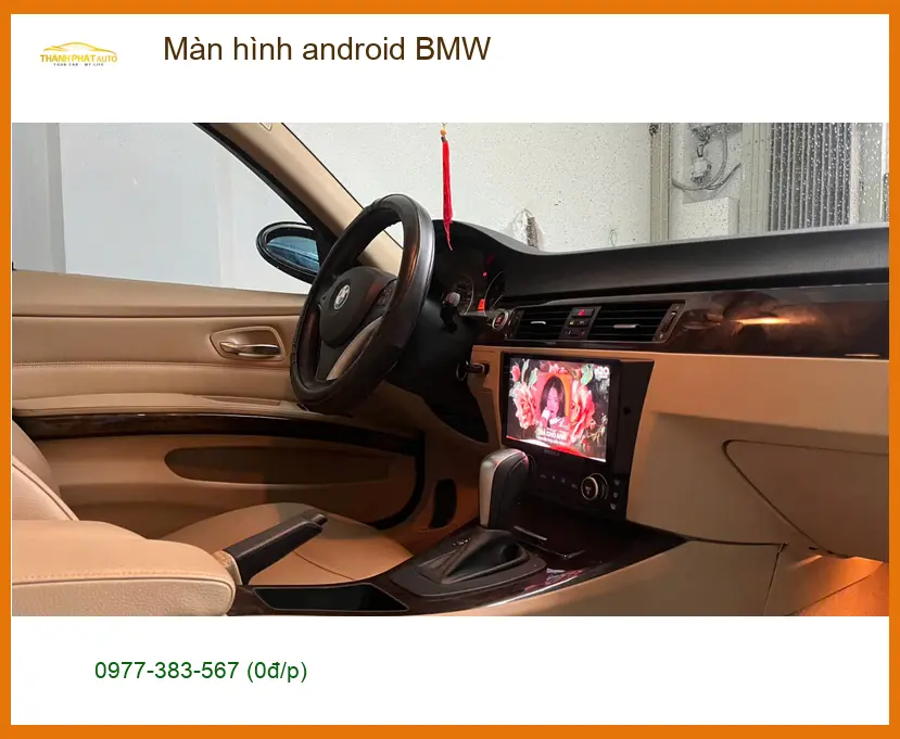 Chú Minh lắp màn hình Android BMW X5 tại Thủ Đức, tính năng vượt trội