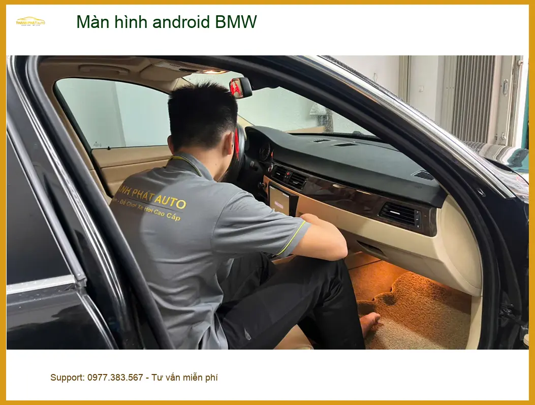 Anh Tấn lắp màn hình android BMW X5 đời 2020 tại Quận 12 để trải nghiệm công nghệ mới