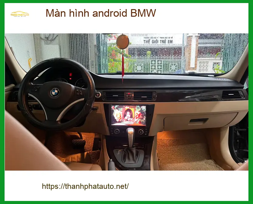 Chú Cường lắp màn hình Android BMW 5 Series tại Quận 9 nâng cấp giải trí ảnh thực tế 2