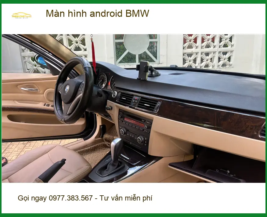 Anh Phi lắp màn hình Android BMW X3 Quận Bình Tân vì màn zin lỗi thời. ảnh thực tế 3