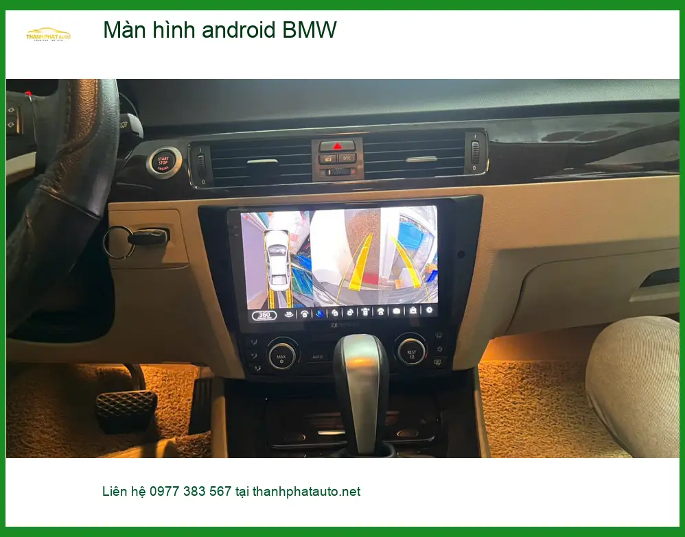 Anh Phi lắp màn hình Android BMW X3 Quận Bình Tân vì màn zin lỗi thời. ảnh thực tế 4