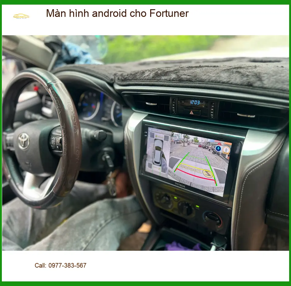 Anh Phong lắp màn hình Android Fortuner tại Quận Huyện Hóc Môn