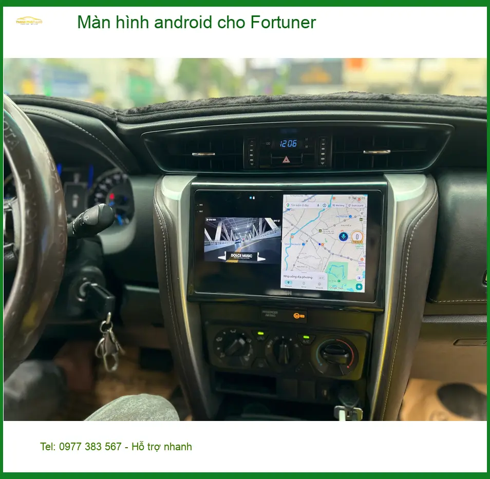 Anh Đạt lắp màn hình Android cho Fortuner tại Quận Phú Nhuận ảnh thực tế 2