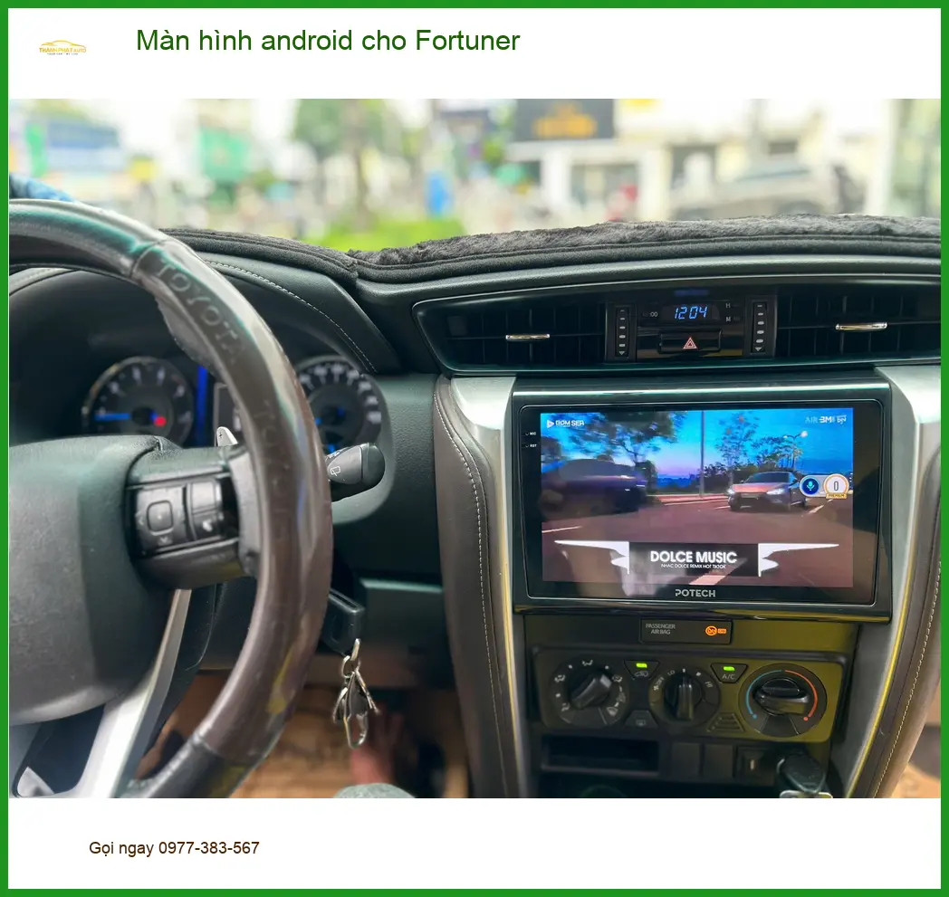 Anh Phong lắp màn hình Android Fortuner tại Quận Huyện Hóc Môn ảnh thực tế 4