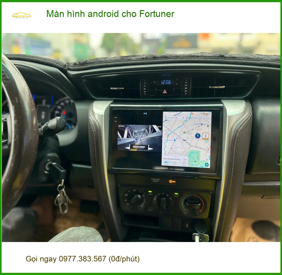 Anh Kiên lắp màn hình android cho Fortuner tại Bình Chánh để nâng tầm trải nghiệm lái ảnh thực tế 5