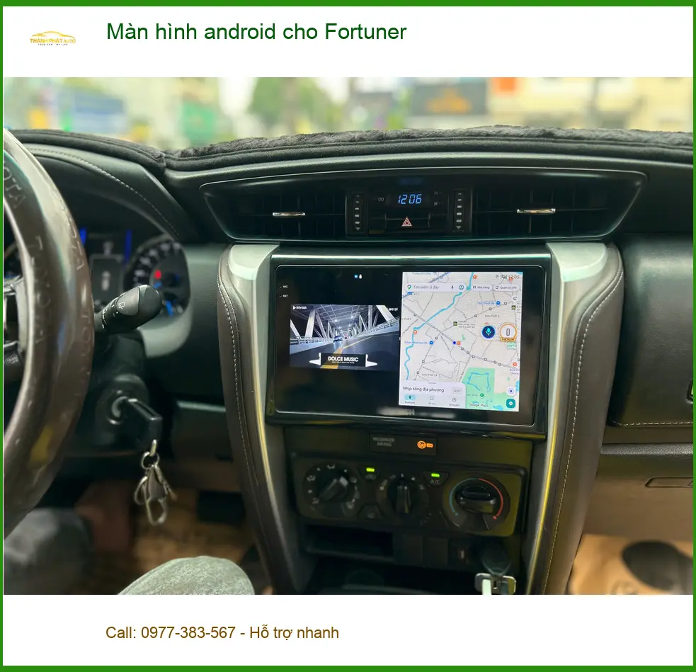 Anh Khang lắp màn hình Android cho Fortuner tại Quận 1 để trải nghiệm giải trí ảnh thực tế 2