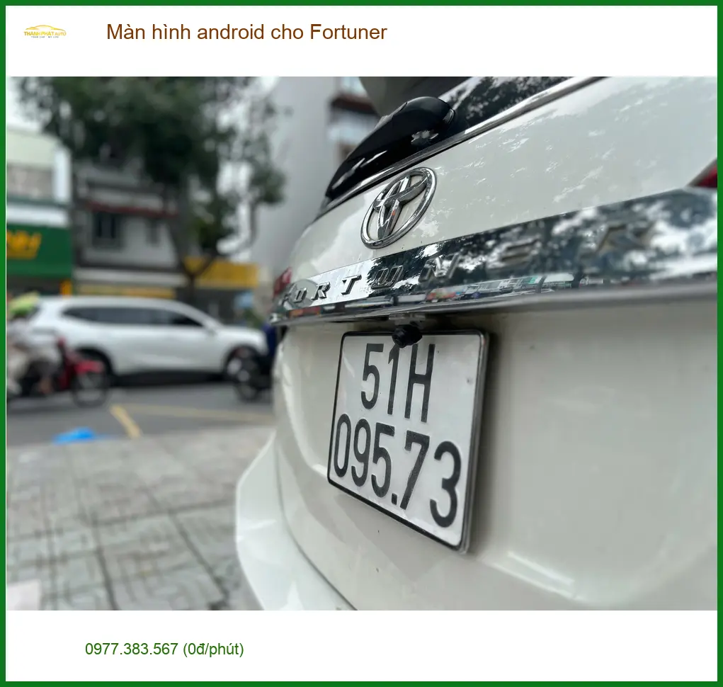 Anh Quang lắp màn hình Android chính hãng cho Fortuner tại Củ Chi ảnh thực tế 5