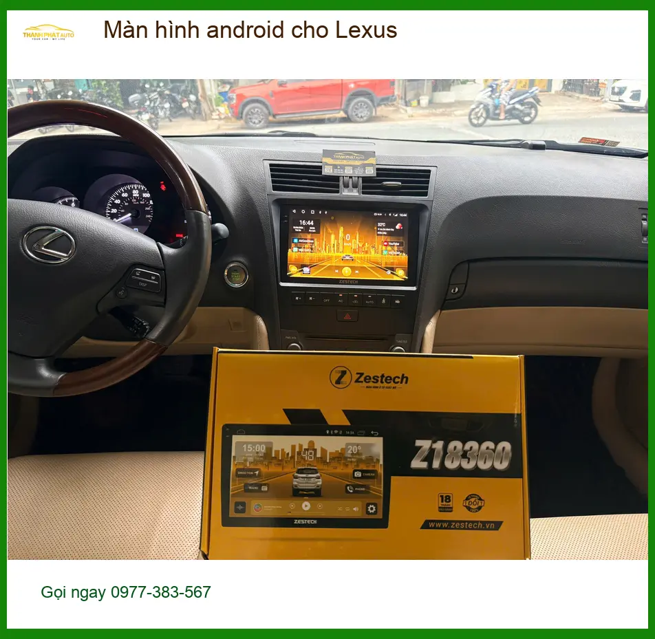 Anh Đăng lắp màn hình Android cho Lexus RX 350 tại Quận 8 vì màn zin quá chậm ảnh thực tế 2
