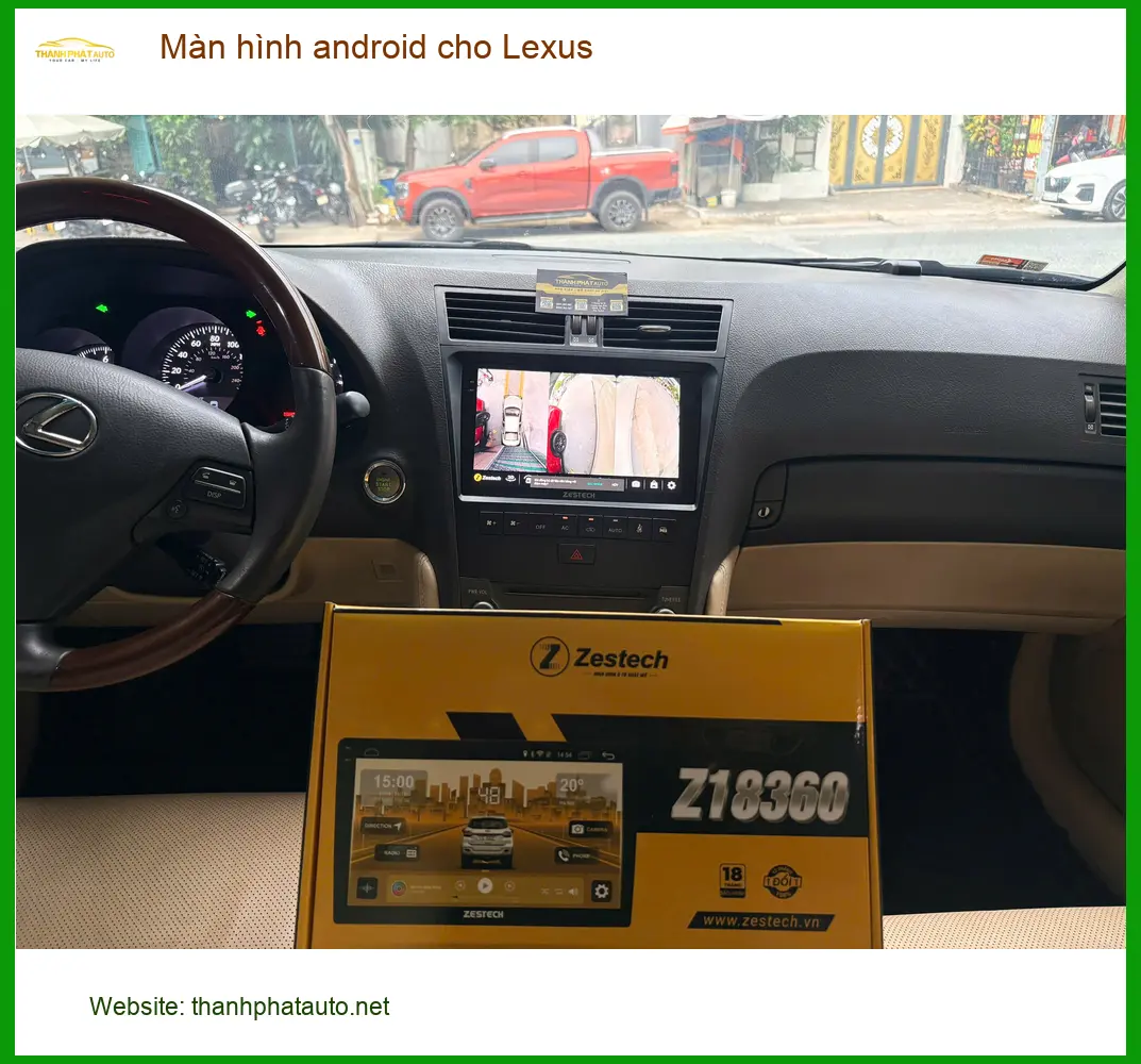 Anh Đăng lắp màn hình Android cho Lexus RX 350 tại Quận 8 vì màn zin quá chậm ảnh thực tế 3