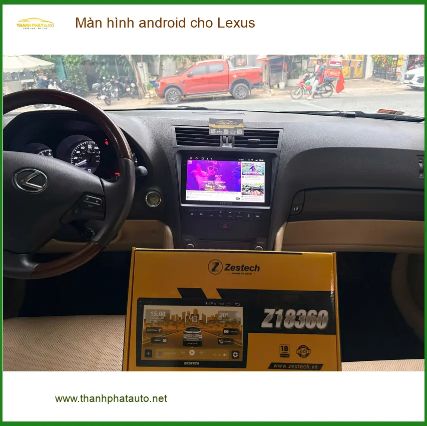 Anh Đăng lắp màn hình Android cho Lexus RX 350 tại Quận 8 vì màn zin quá chậm ảnh thực tế 4