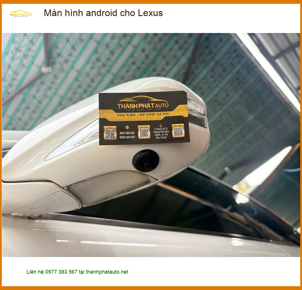 Anh Đăng lắp màn hình Android cho Lexus RX 350 tại Quận 8 vì màn zin quá chậm ảnh thực tế 5