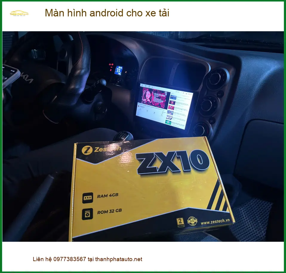 Anh Đức Trung lắp Màn hình Android Isuzu QKR tại Quận 12 tiện theo dõi đường