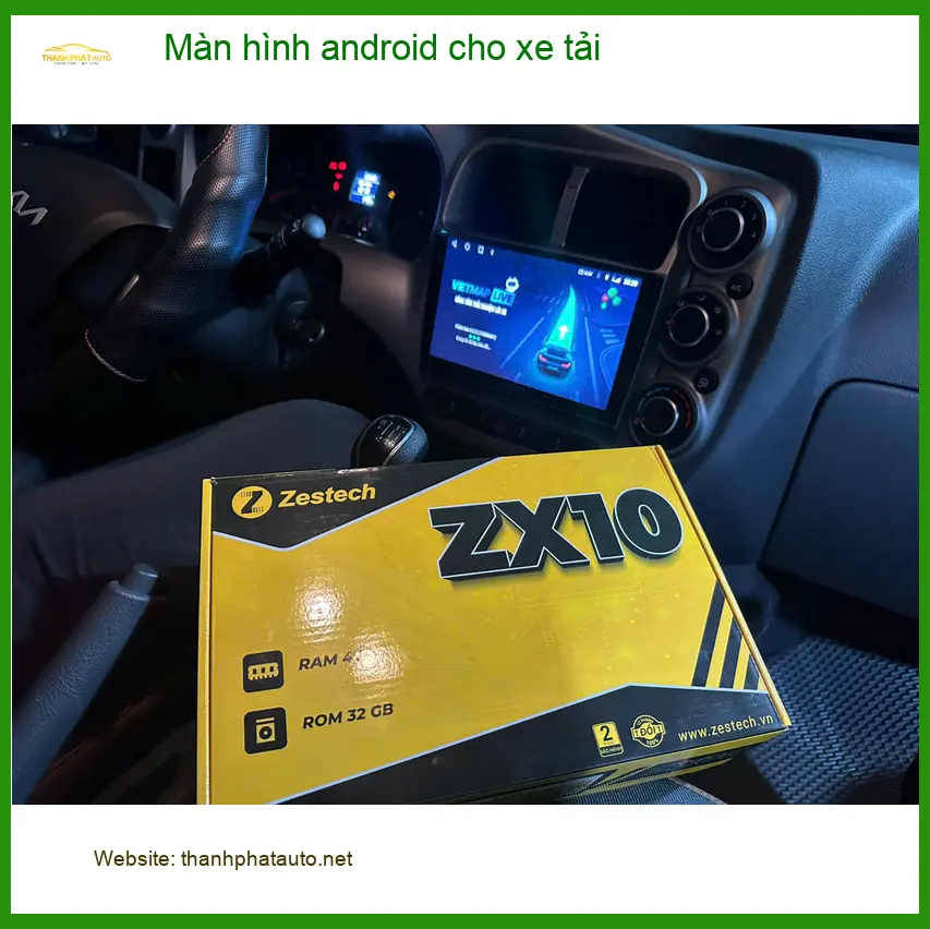 Chú Sơn nâng cấp màn hình Android cho xe tải Hino Dutro tại Bình Chánh