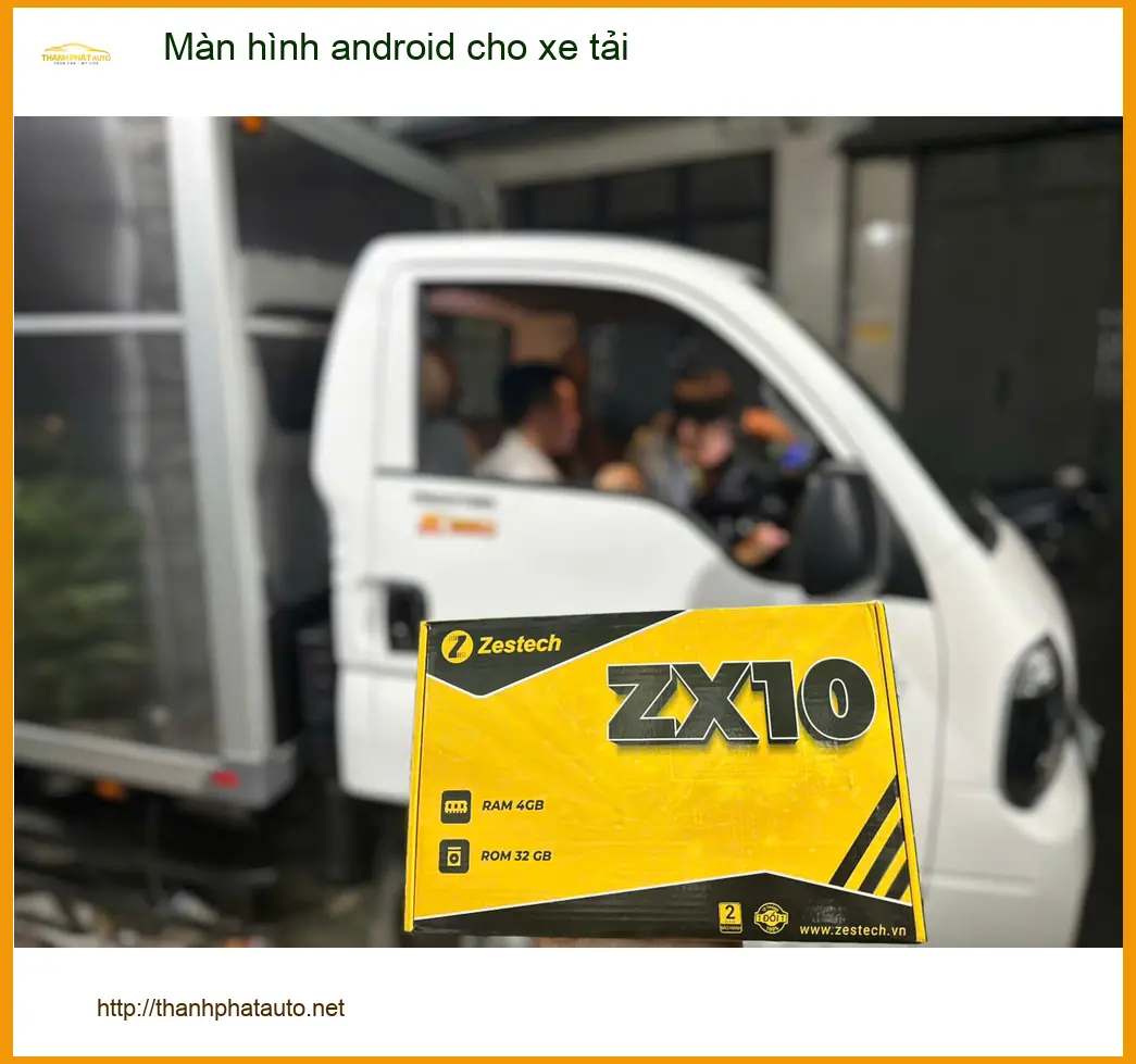 Chú Sơn nâng cấp màn hình Android cho xe tải Hino Dutro tại Bình Chánh ảnh thực tế 2
