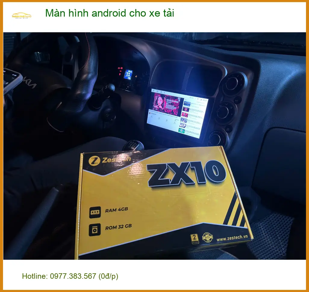 Anh Quang lắp màn hình Android cho xe tải Isuzu D-Max tại Quận 9 để tiện lợi hơn ảnh thực tế 3