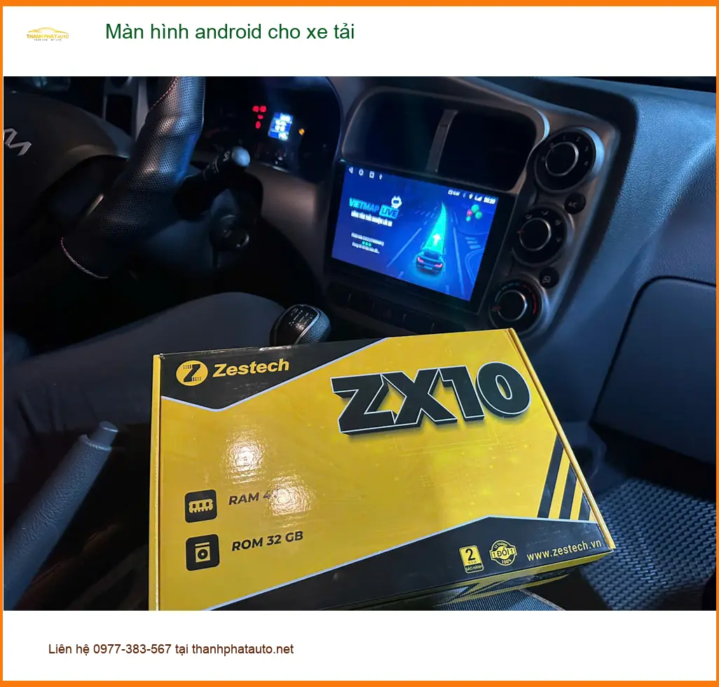 Anh Minh lắp màn hình Android xe tải tại Quận Tân Phú, tối ưu lộ trình ảnh thực tế 2