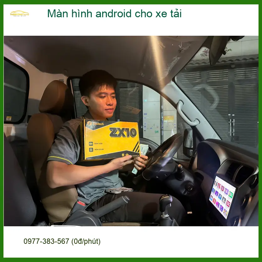 Anh Cường lắp màn hình Android cho xe tải Hino Series 300 tại Quận 10 ảnh thực tế 2