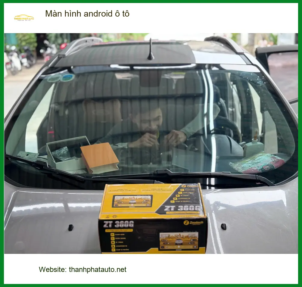 Chị Thảo lắp màn hình android ô tô cho Hyundai Accent tại Nhà Bè ảnh thực tế 4