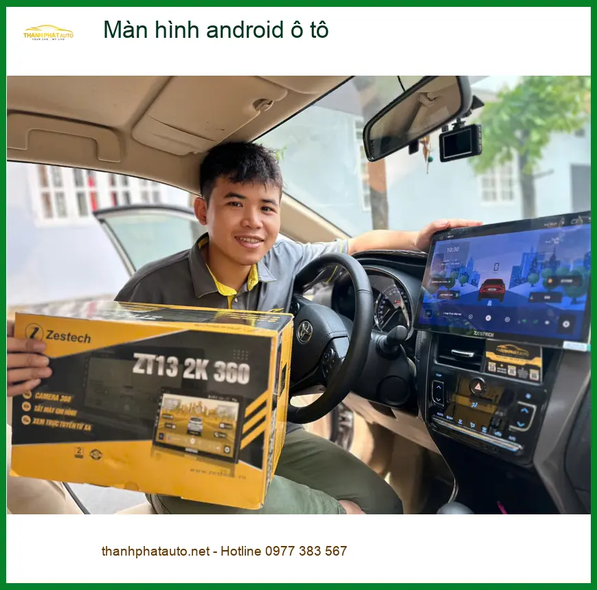 Anh Bách lắp màn hình Android ô tô Hyundai Kona Quận 8 chính hãng ảnh thực tế 4
