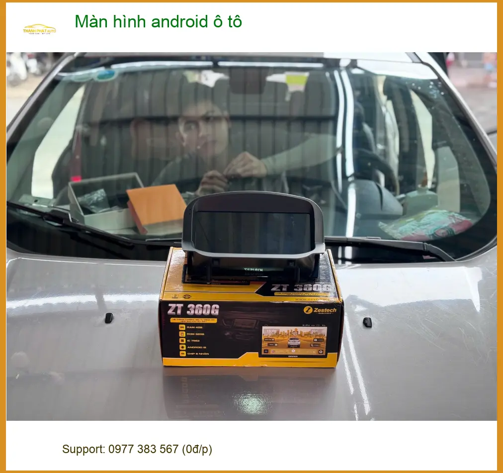 Chị Thảo lắp màn hình android ô tô cho Hyundai Accent tại Nhà Bè ảnh thực tế 5