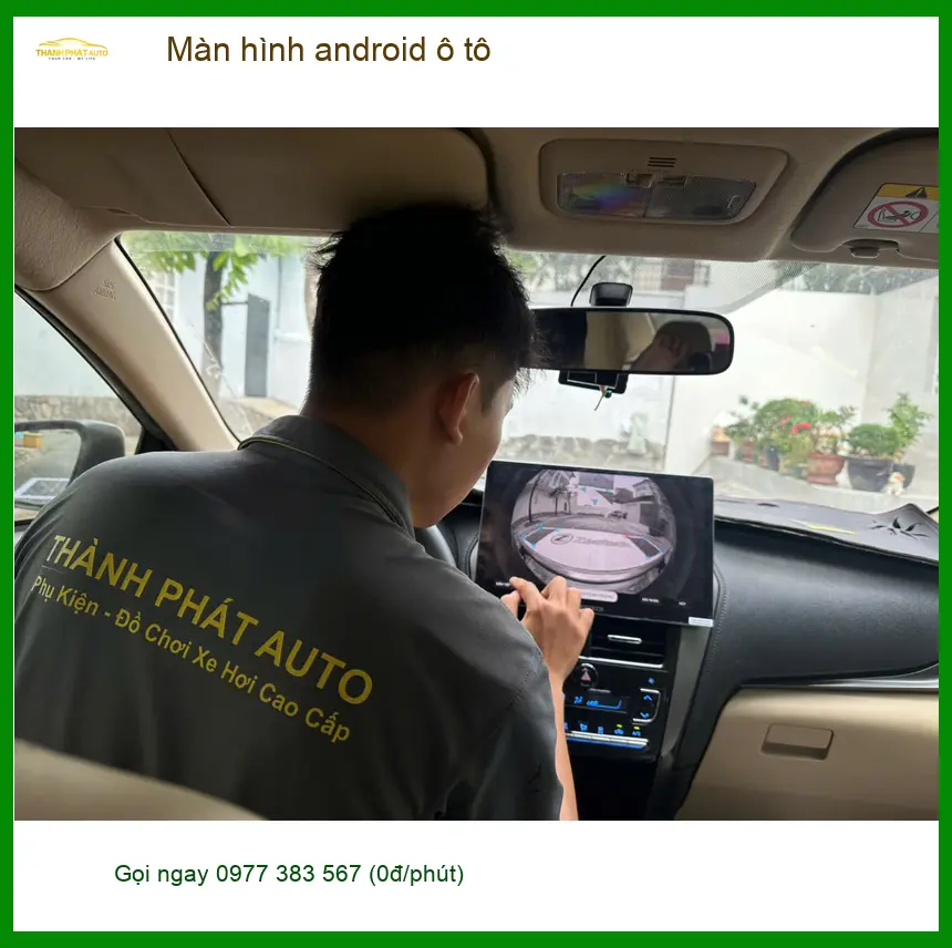 Anh Trường lắp màn hình Android ô tô cho Ford Everest tại Quận 5