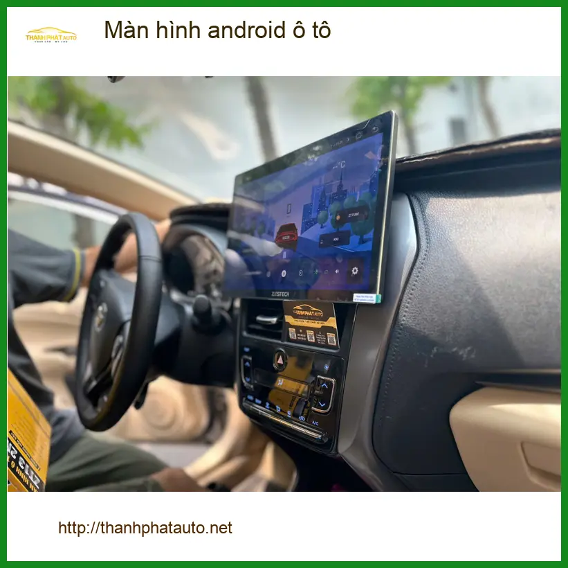 Chị Mai lắp màn hình Android ô tô Honda CRV tại Bình Thạnh vì màn hình cũ chậm ảnh thực tế 2