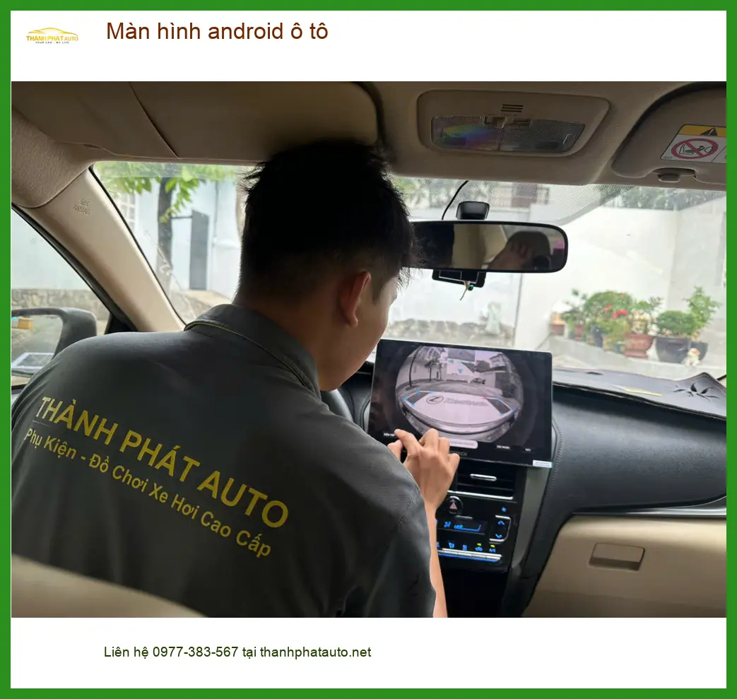 Chị Mai lắp màn hình Android ô tô Honda CRV tại Bình Thạnh vì màn hình cũ chậm ảnh thực tế 3