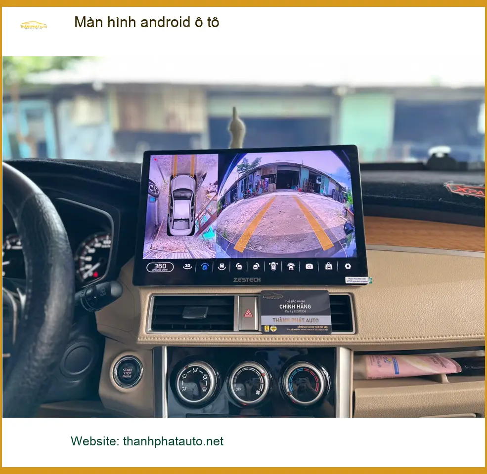 Chị Thanh nâng cấp màn hình android ô tô Honda CRV tại Quận 10