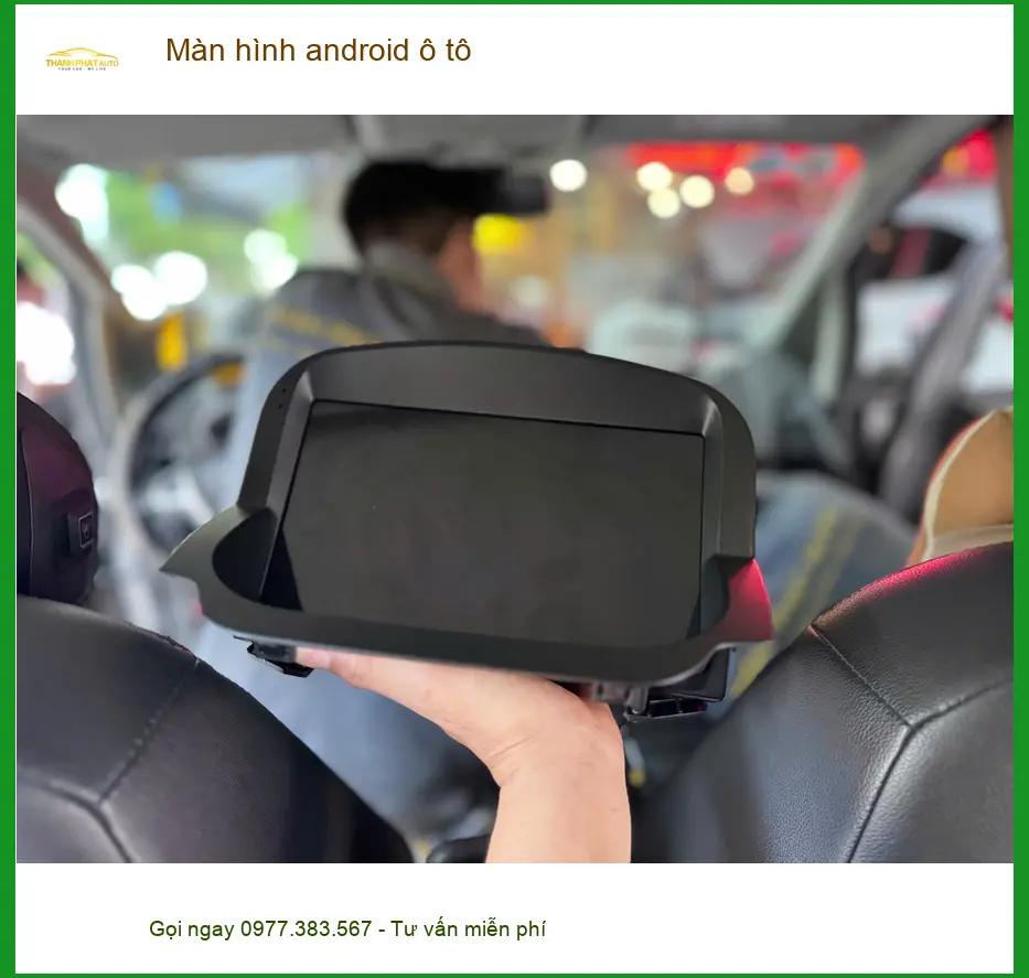 Anh Duy lắp màn hình Android ô tô cho Hyundai Santa Fe tại Bình Chánh để tiện xem bản đồ ảnh thực tế 3