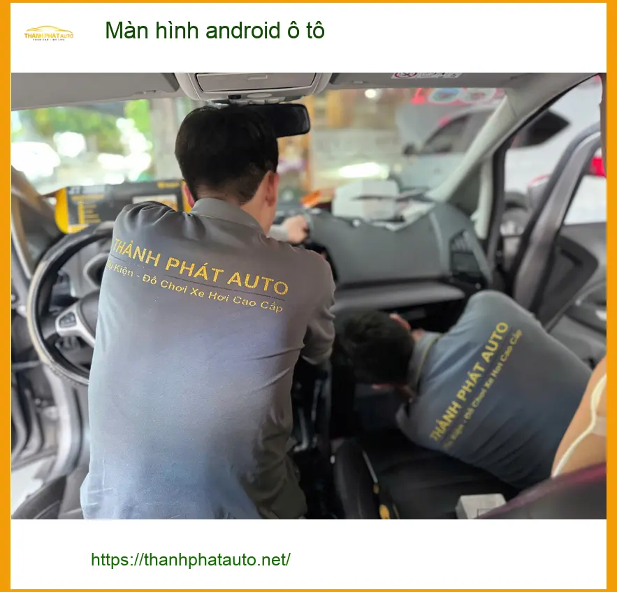 Chú Long lắp màn hình android ô tô Honda CR-V ở Quận 9 do màn zin giật lag ảnh thực tế 2